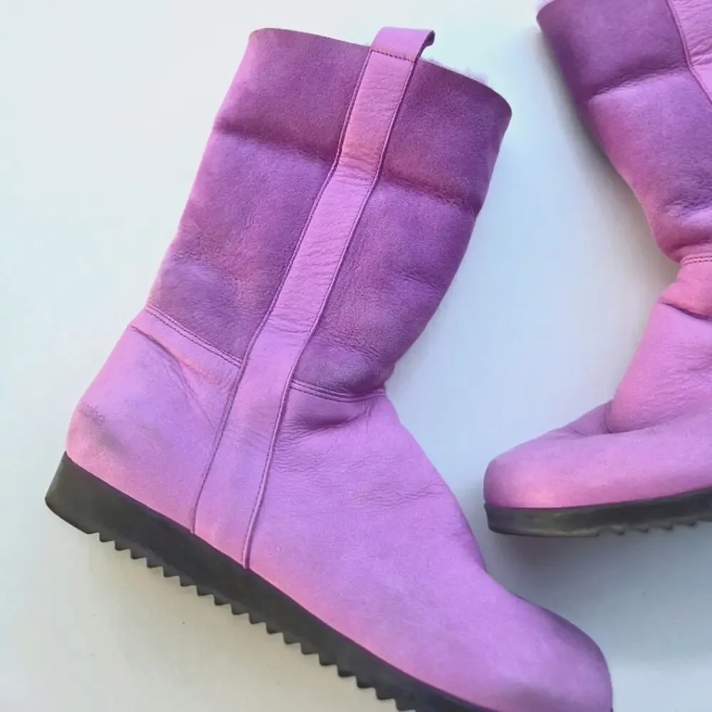Arche Sherpskin Lavender Baokow Winter Boots Size 39 Size 8